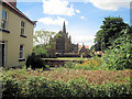 View towards church from B6285