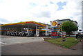 Shell filling station, St John