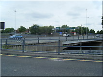 SJ3491 : Scotland Road crosses the Kingsway tunnel approach by Colin Pyle
