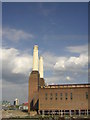 TQ2877 : Battersea Power Station and clear skies by Christopher Hilton