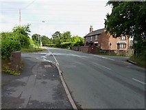 SJ8504 : Wood Road, Slate Lane and Chillington Lane by Richard Law