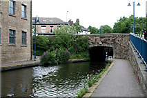 SJ9698 : Stalybridge:  Huddersfield Narrow Canal:  Bridge 99 by Dr Neil Clifton