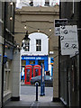 Phone boxes on Church Street, Greenwich