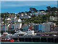 A view of Kingswear upon leaving the marina