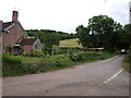 Road junction in Ashcombe village