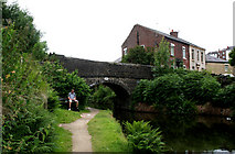 SJ9698 : Stalybridge:  Huddersfield Narrow Canal:  Bridge 97 by Dr Neil Clifton
