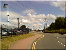 SP0482 : Entrance to Selly Oak Railway Station car park by Andrew Abbott