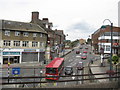 TQ0680 : Yiewsley from the railway overbridge, West Drayton station by Peter Whatley
