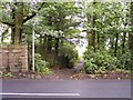 Start of footpath to Red Barn Lane  on Shaley Brow