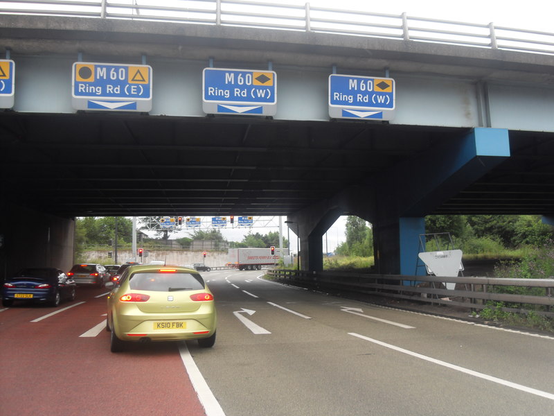 Motorway Bridge - Simister Island © Anthony Parkes :: Geograph Britain ...