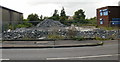 Neat piles of rubble, Leeway Industrial Estate, Newport