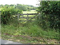 Blocked footpath off of Sand Hill Lane