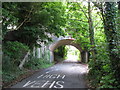 Former railway bridge near Lavernock