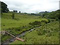 Iron footbridge over the Oakenclough Brook