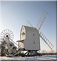 TL4138 : Great Chishill Windmill in the snow by Ken Ripper