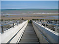 Steps down to Dymchurch Beach