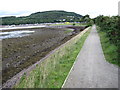 Seawall path in Merkinch Local Nature Reserve