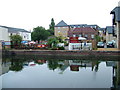 Riverside beer garden of "The Victoria"