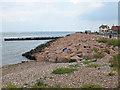 Rip-rap on the Thames estuary at Hampton