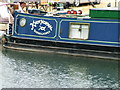 Oddly named boat moored on the River Lea Navigation