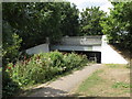 B358 bridge over River Crane and path