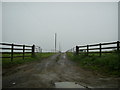 Entrance to Coldblow near The Rhos