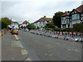 Approaching the junction of Heatherstone Road and Malvern Close