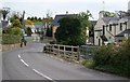 Sharp bend and road junction on the B180 at Maghera