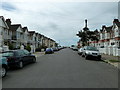 Looking down Navarino Road towards the seafront