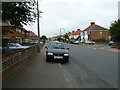 Approaching the junction of Meadow Road and Thesiger Road