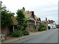 Scaffolding on a cottage in Selborne High Street