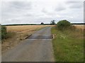 Cattle grid and road at Potsgrove