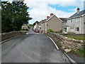 The village street of Rhyd-y-clafdy from the eastern end of the bridge