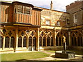 Statue of St. George in the cloister