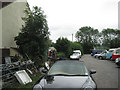 Vehicles awaiting service, Northfield Lane