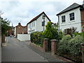 Alley becomes a road in Long Garden Walk