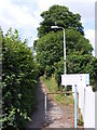 TM3877 : Footpath to the A144 Norwich Road by Geographer