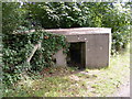 TM3877 : Pillbox on the footpath to Station  Road by Geographer