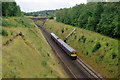 Up train on Quarry Line at Hooley