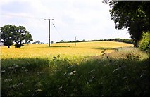 SP4745 : Arable field near Williamscot by Steve Daniels