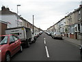 Looking from Farlington Road into Portchester  Road