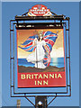 TR0916 : Britannia Inn sign by Oast House Archive