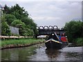 Approaching Ellesmere Port railway bridge on Shropshire Union Canal