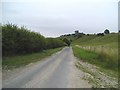 Minor road heading east  near Raisthorpe Manor