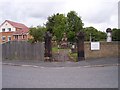 Cemetery in suburbia