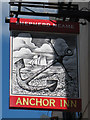 TQ8209 : The Anchor Inn sign by Oast House Archive