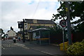 Bus stop on Station Road, Calveley