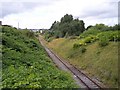 The St Helens Junction branch at Sutton Road bridge