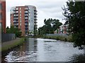 Cylindrical apartment block beside Ashton Canal