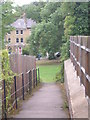 Fox Hill playing field: path through from Belvedere Road